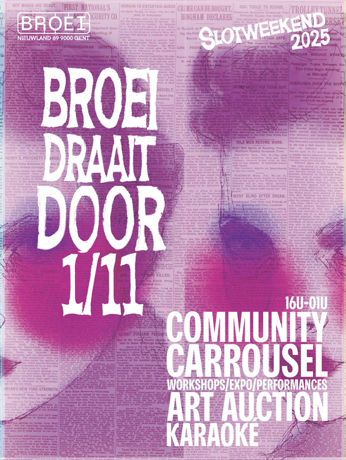 BROEI DRAAIT DOOR: COMMUNITY SHWOCASE - slotweekend 2025