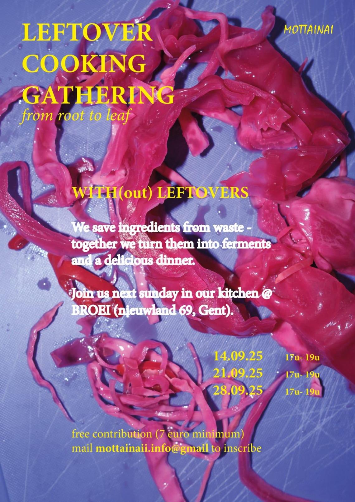 ROOT TO LEAF /  koken en fermenteren met restjes - cooking and fermenting with leftovers