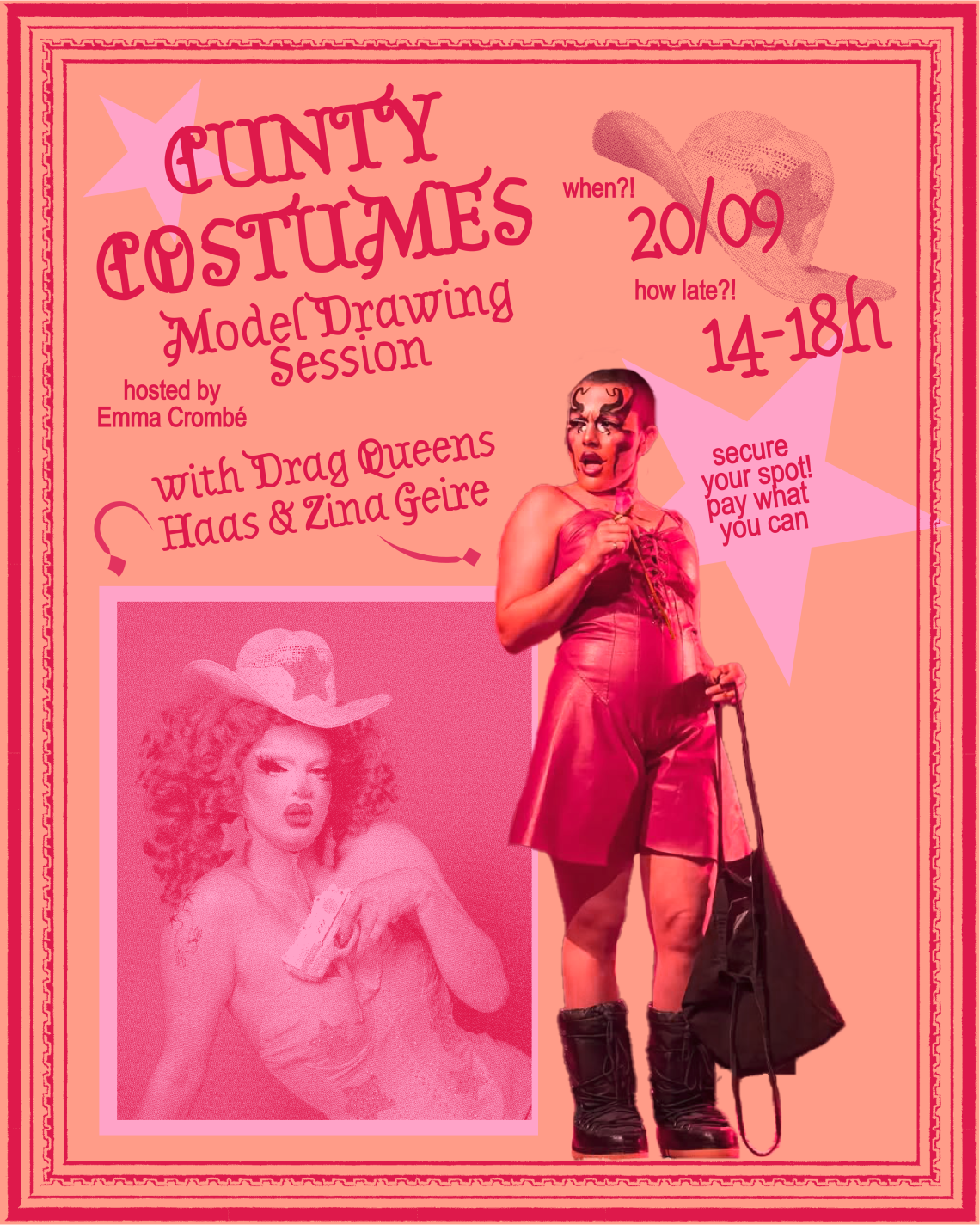 Cunty Costumes - Model drawing session