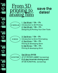 WORKSHOP | FROM 3D PRINT TO 8MM ANALOG FILM (1/5)