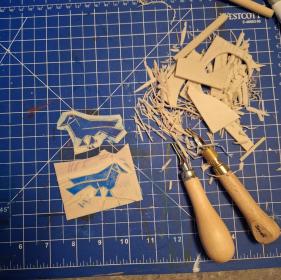 Lino printing workshop