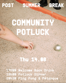 Potluck & pingpongtornooi