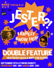 JESTER?! I BARELY KNOW HER!  (dragshow)
