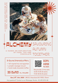 Alchemy: Savouring Autumn Together, a hands-on exploration of food, tea and chocolate.