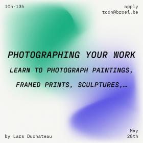 Photographing your work